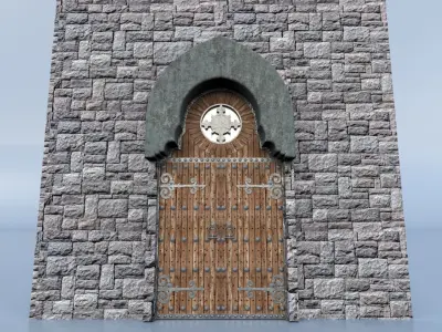 Castle Door 3D model