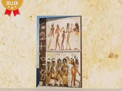 Egyptian Pharaonic door  Low-poly 3D model