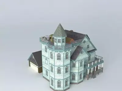 Leon Gothic House Free 3D model
