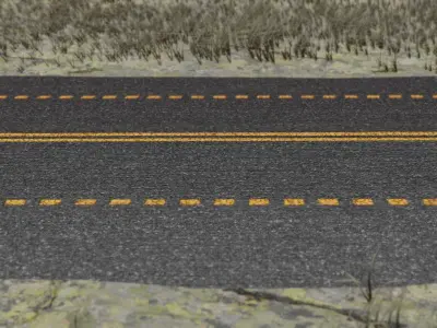 Full Procedural Street Material for Blender Texture