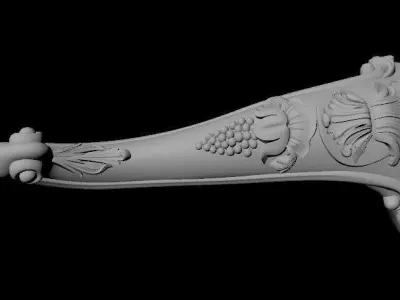 leg High quality 3d models for processing on a cnc machine  3D model 20