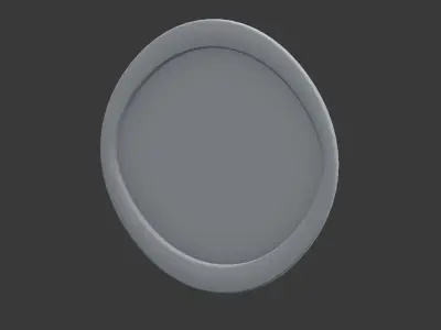 Round Mirror 3D model