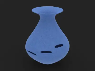 Jarron Azul Free 3D model