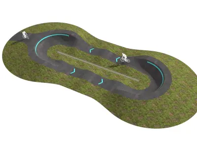Pump track 04 3D model
