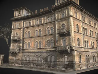 Kodaly Korond 3  facade - homlokzat 3D model