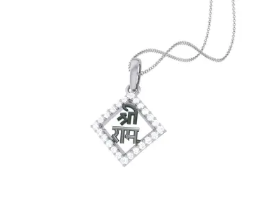 Shree Ram Pendant 3D print model
