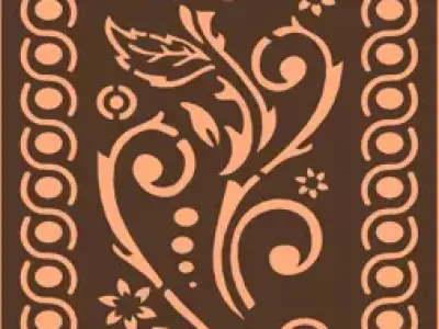 Door Decorative Plasma CNC 3D model