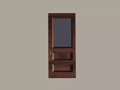 Wooden Door Free 3D model