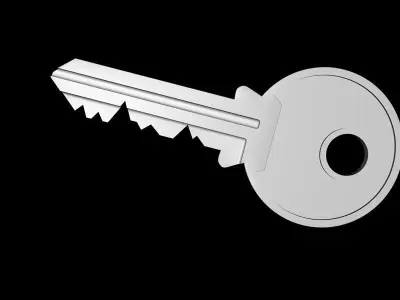 Door key 3D model