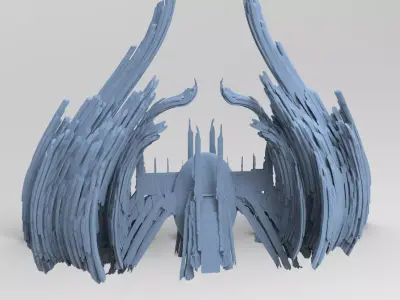 Totum rock cliffs  3D model