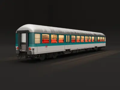 Munich Central Train Station Complete Scene 3D model