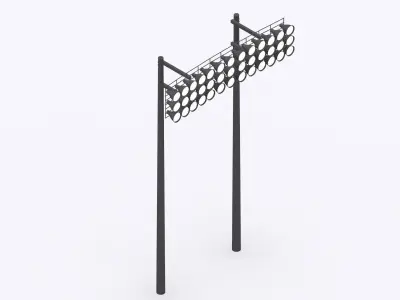 Stadium lights 3D print model