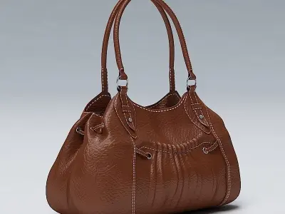 Ladies Hand Bag 01 Low-poly 3D model