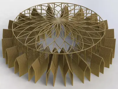 Wonderful architectural complex 3D print model