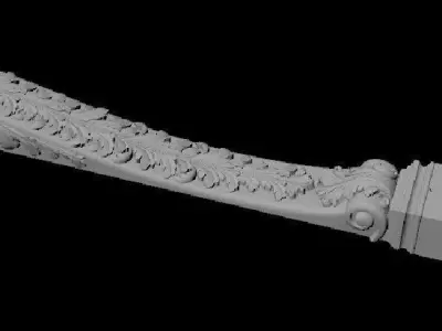 pilaster octopus sword 3D model