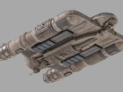 VCX-70 Convergent-class Light Freighter - Star Wars Kimverse 3D model