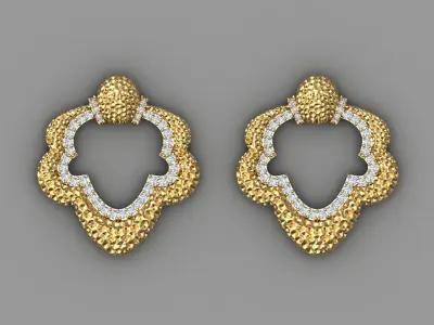 Earring 03 3D print model