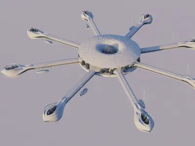 Floating City Project Asylum  3D model