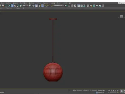 POME chandelier Low-poly 3D model