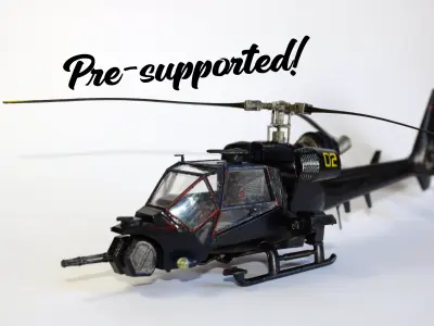 Blue Thunder helicopter 3D print model