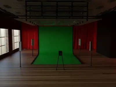 Professional Studio  Low-poly 3D model