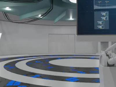 scifi room 3D model