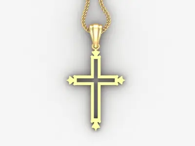 Cross Light Gold 4CP029 3DM STL 3D print model purchase