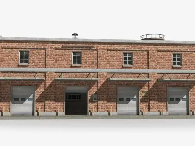 Factory xx8 Low-poly 3D model