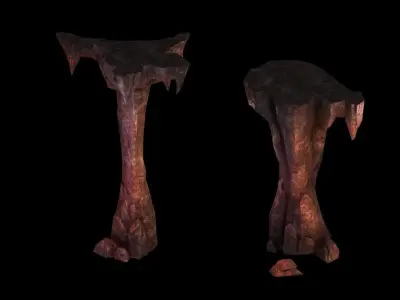 Lava Hell - Stone Column 34 3D model