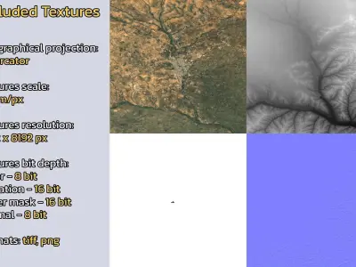 Yulinshi China City Landscape 3D Model 3D model