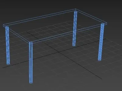 Basic Coffe Table Low-poly 3D model