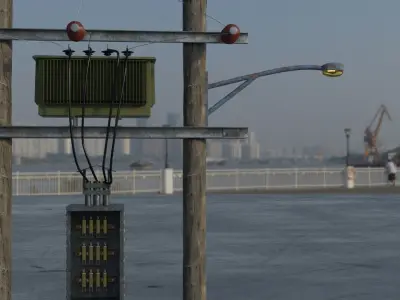  City assets pre-post apocalyps 3D model