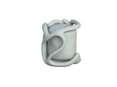 SciFi Shape Object Low Poly Low-poly 3D model 23