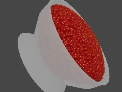 Crystal Cherry Bowl 3D model