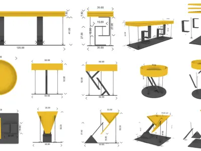 Exterior Furniture Collection 3D model