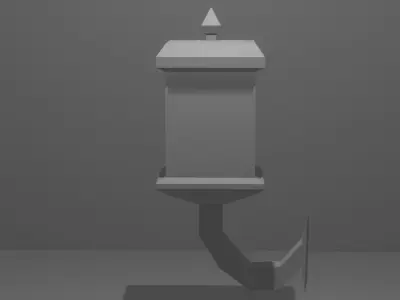 Wall Lamp Free low-poly 3D model