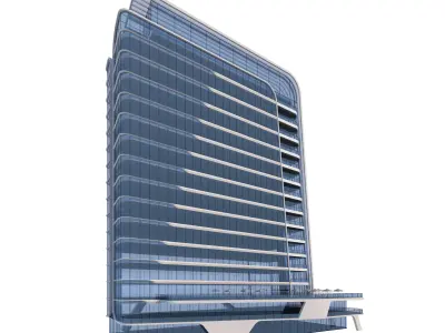 Residential Building 3D model 9