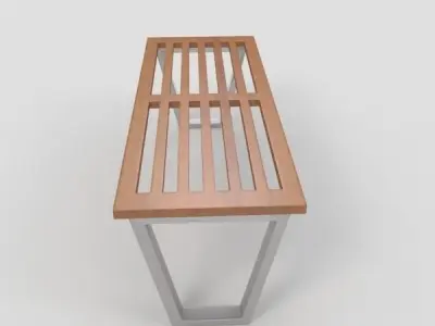 Outdoor Bench-4 3D model