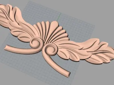 CNC 3D relief design STL format file used for artcam aspire E741 3D model