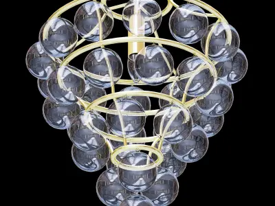 Currey and Company Astral Pendant 3D model