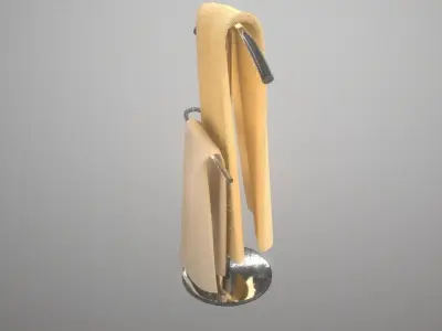 Towel holder Free low-poly 3D model