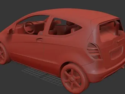 Mercedes Benz A class 3 door 2010 3D print model