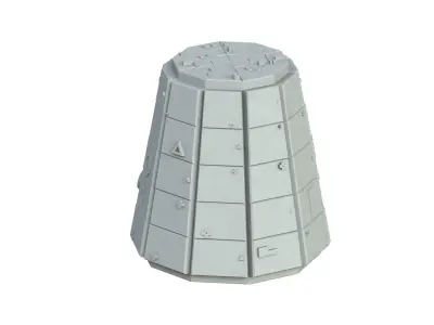 Sci Fi Object No 2897 Low Poly Low-poly 3D model