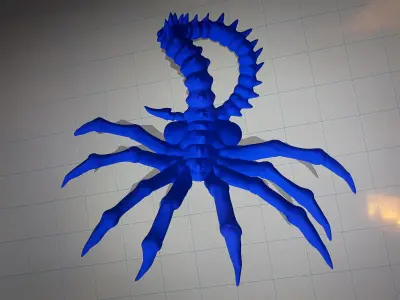 Queen Face Hugger 3D print model