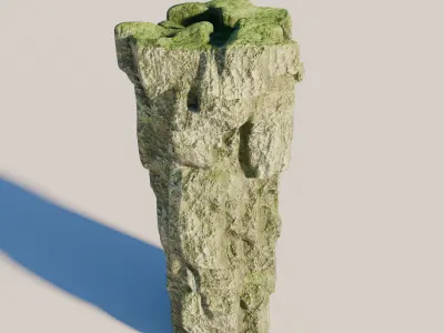 Rock 7 Low-poly 3D model
