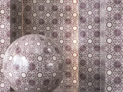 Morocco Tile Texture 4K - Seamless - 4 Color  Texture