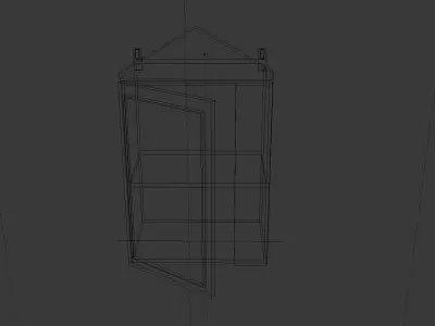 Closet box with handle Low-poly 3D model