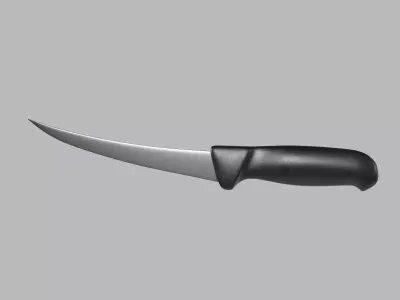 Boning Knife Low-poly 3D model