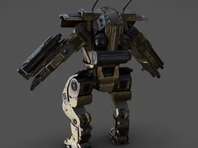 Mech 11 - Read Description Low-poly 3D model