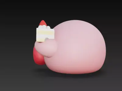 figura coleccionable bola rosa  3D print model